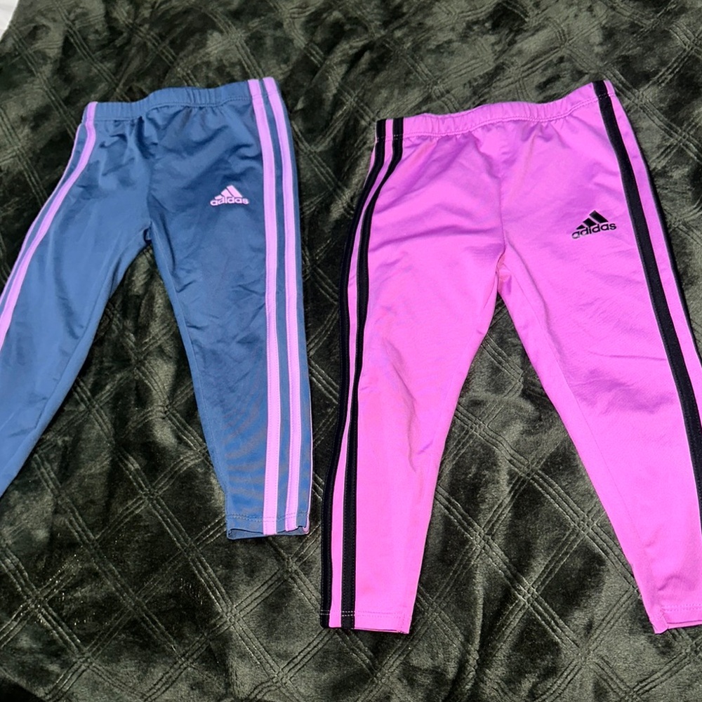2 Pairs of adidas kids pants
